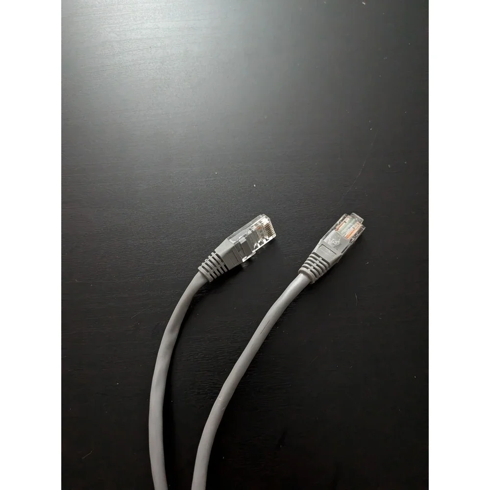 Ethernet Cable 6ft, Gray, Cat-5 Internet Connection Cable Networking